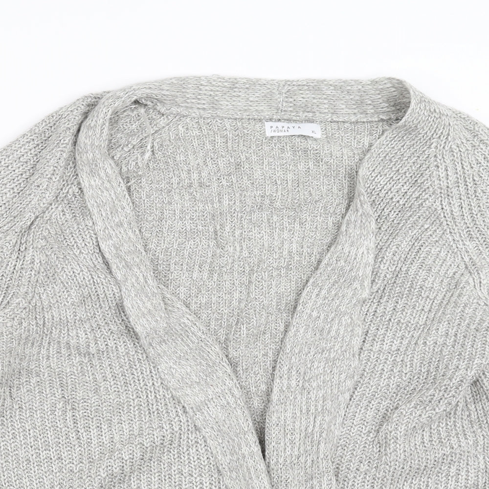 Womens UK Size XL Papaya Grey Pullover Jumper