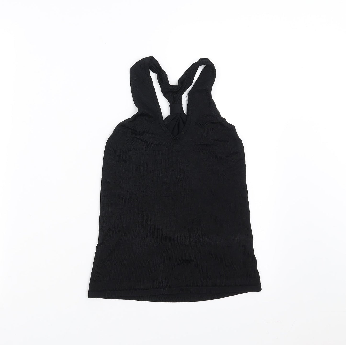 Womens UK Size 10 NEXT Black Basic Blouse