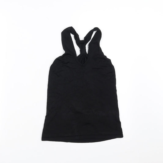 Womens UK Size 10 NEXT Black Basic Blouse