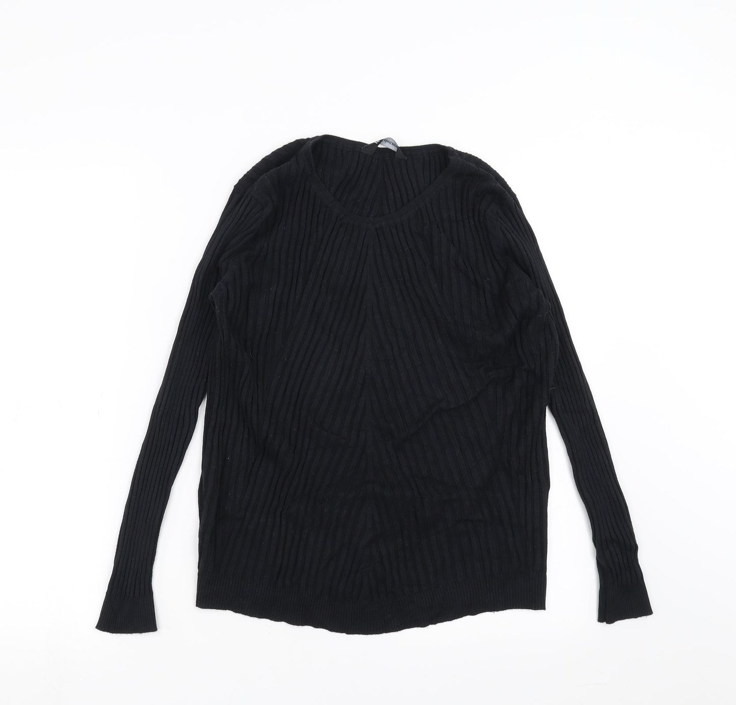 Kaleidoscope Womens Black Geometric  Pullover Jumper Size 16