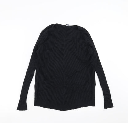 Kaleidoscope Womens Black Geometric  Pullover Jumper Size 16