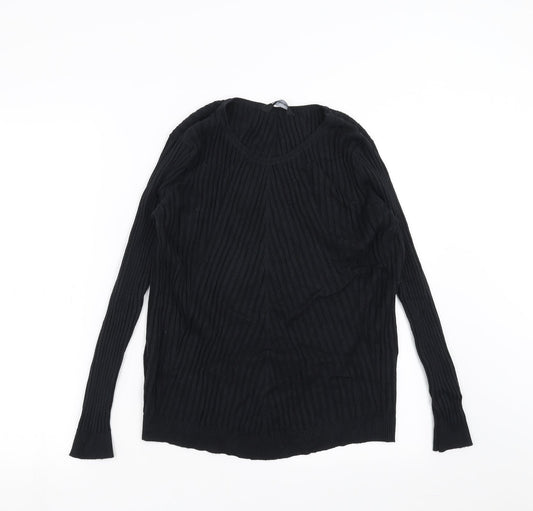 Kaleidoscope Womens Black Geometric  Pullover Jumper Size 16