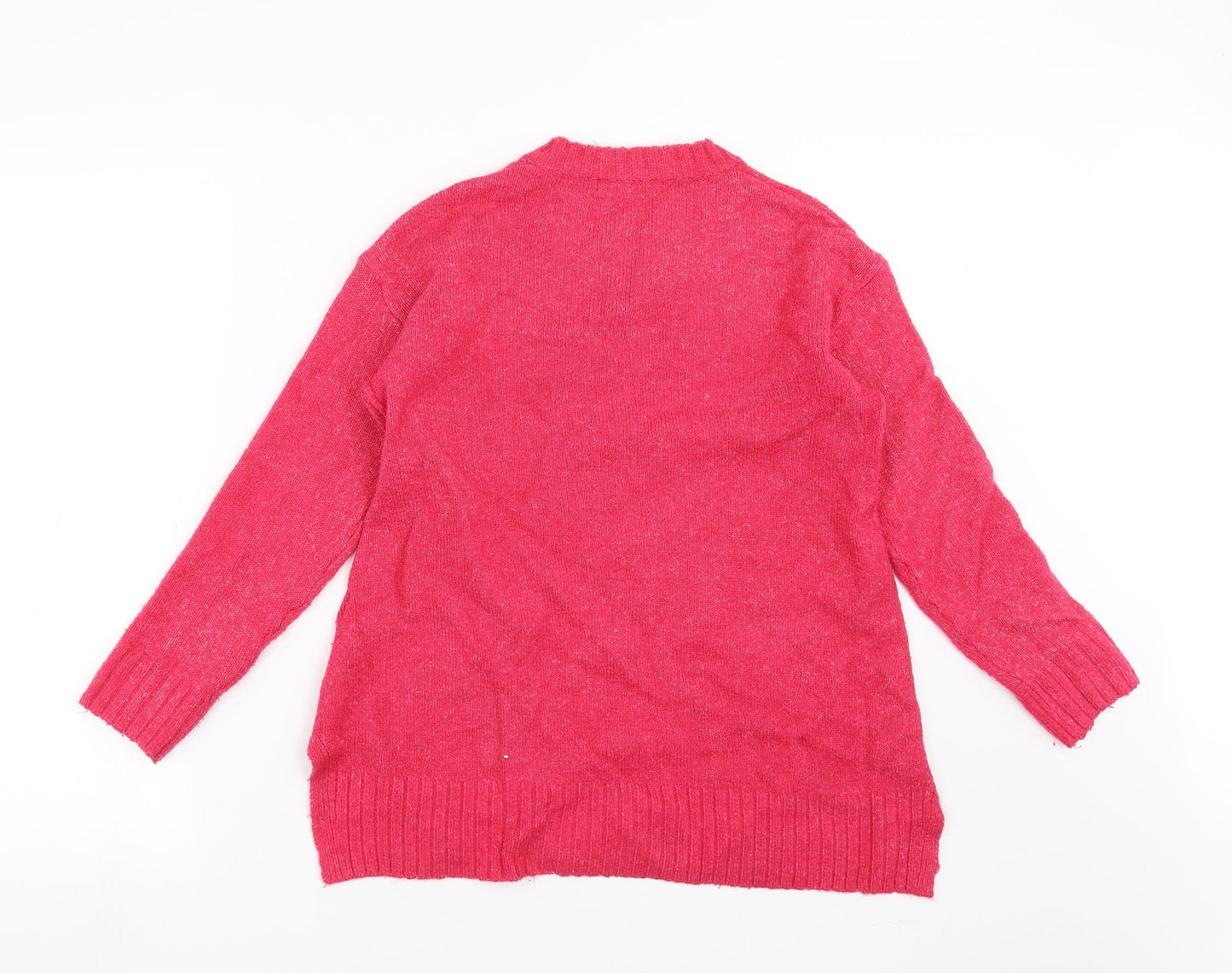 Womens UK Size S Marks and Spencer Pink Pullover Jumper
