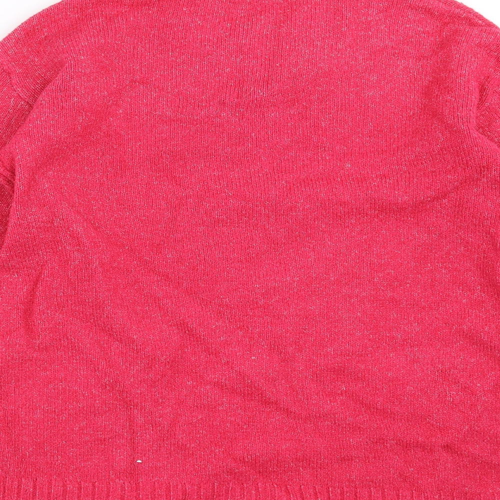 Womens UK Size S Marks and Spencer Pink Pullover Jumper