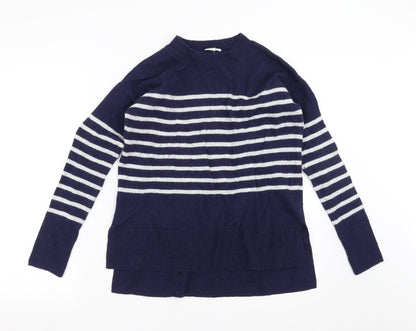 Gap Womens Blue Striped Knit Pullover Jumper Size S