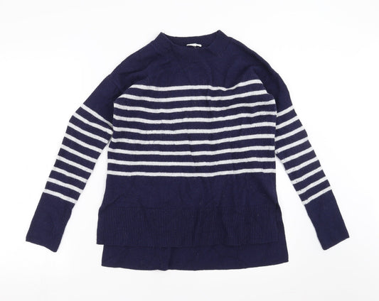 Gap Womens Blue Striped Knit Pullover Jumper Size S