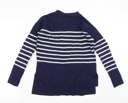 Gap Womens Blue Striped Knit Pullover Jumper Size S