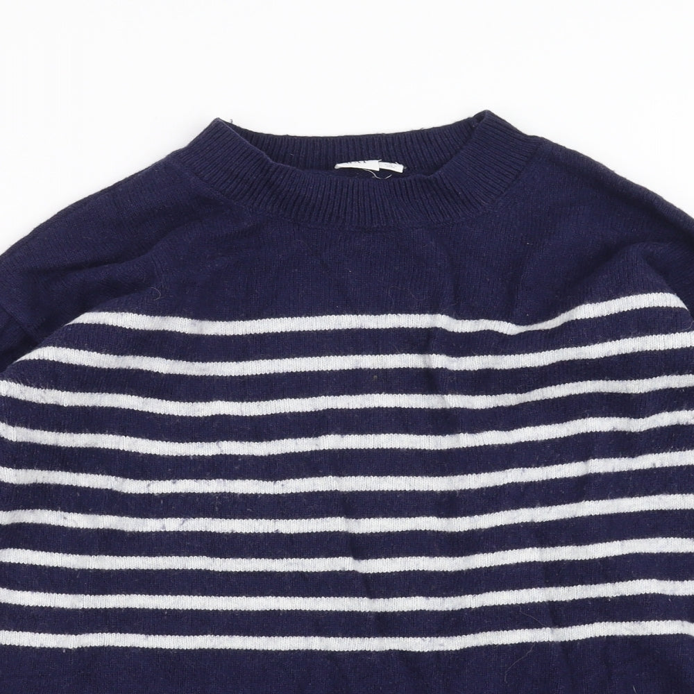 Gap Womens Blue Striped Knit Pullover Jumper Size S