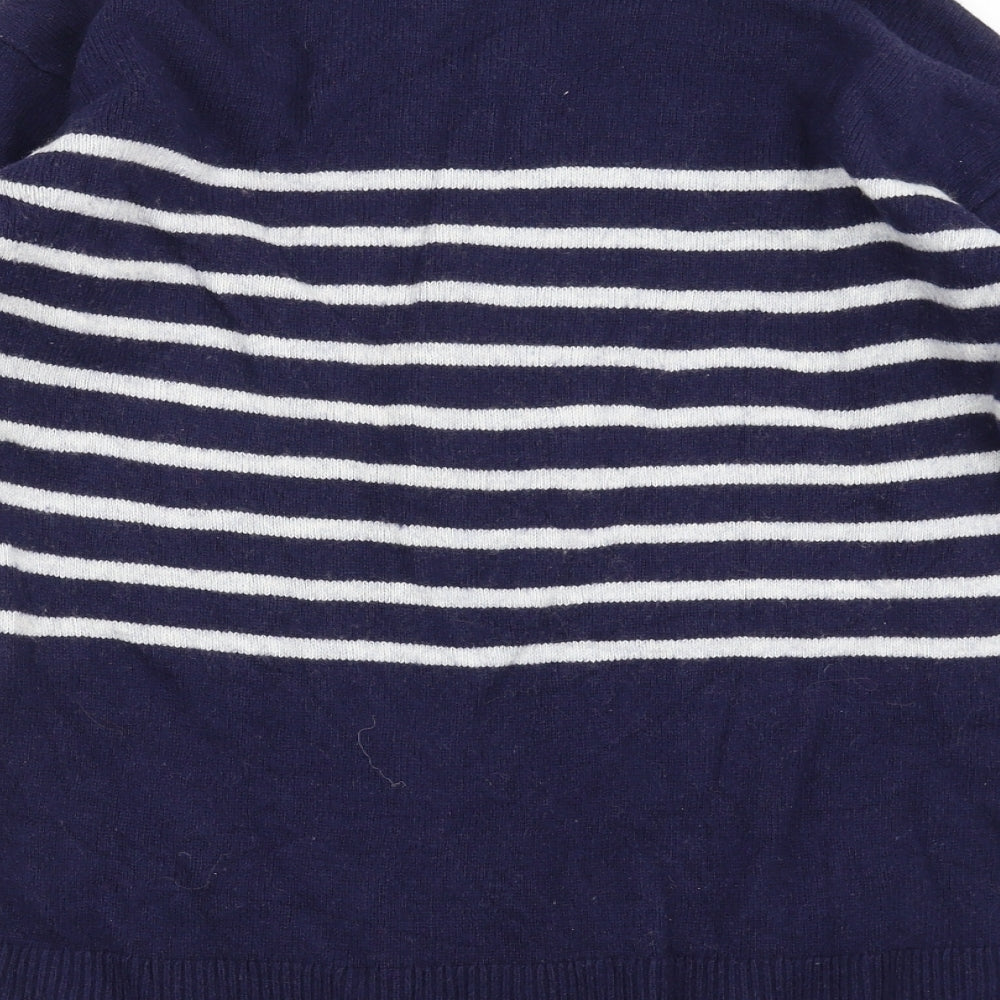 Gap Womens Blue Striped Knit Pullover Jumper Size S
