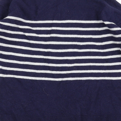 Gap Womens Blue Striped Knit Pullover Jumper Size S