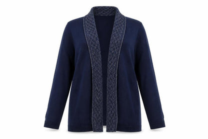 Womens UK Size L Monique Blue Cardigan Jumper