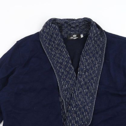 Womens UK Size L Monique Blue Cardigan Jumper
