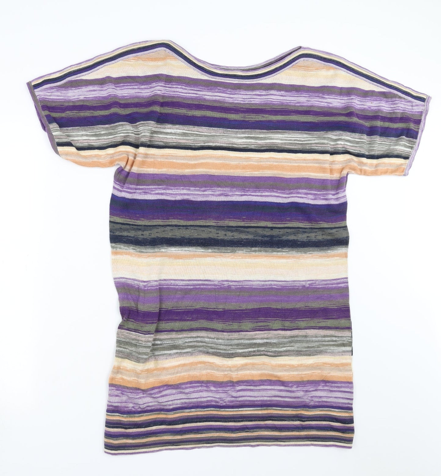 Monsoon Womens Multicoloured Striped Knit Jumper Dress  Size M