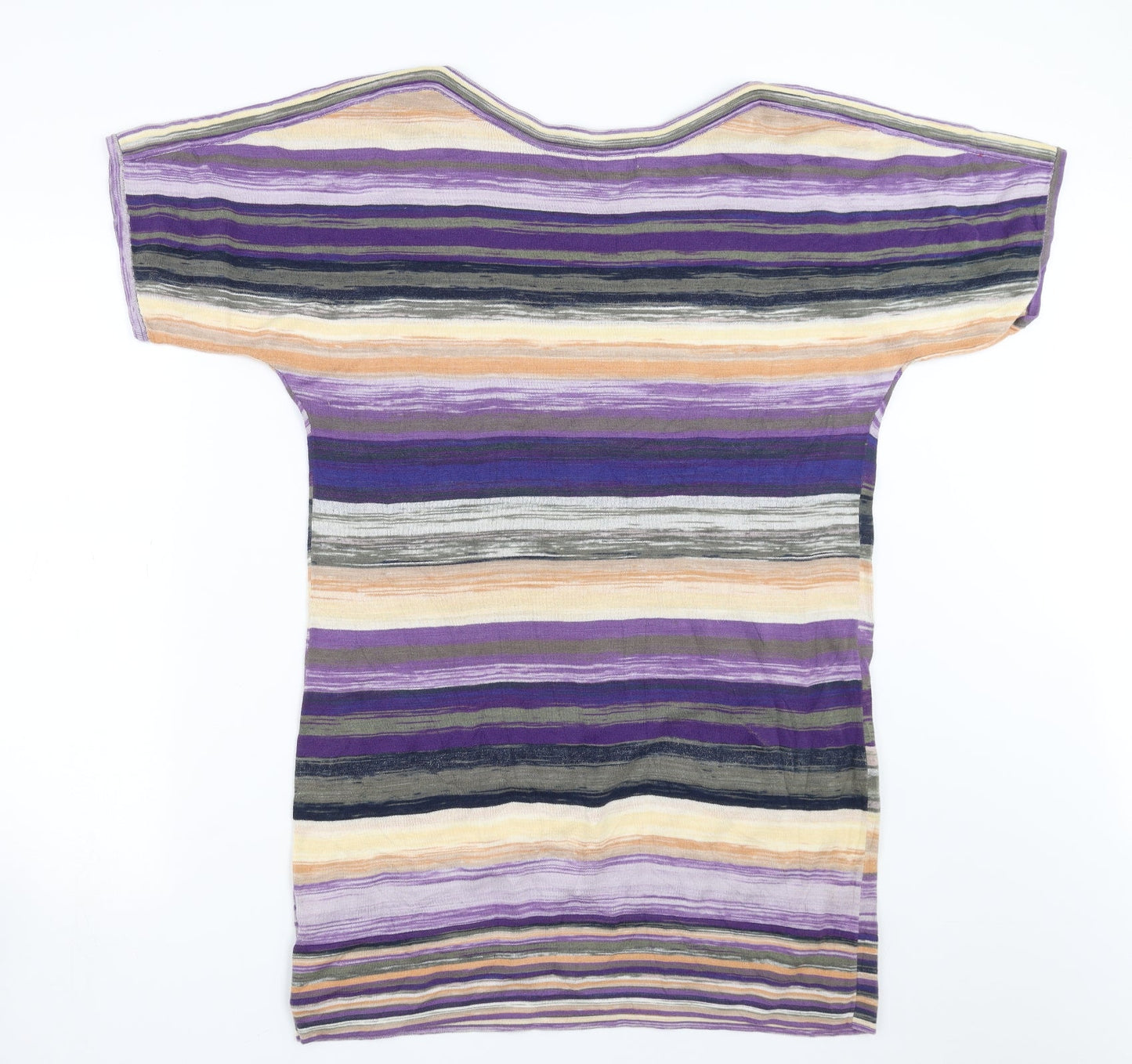 Monsoon Womens Multicoloured Striped Knit Jumper Dress  Size M