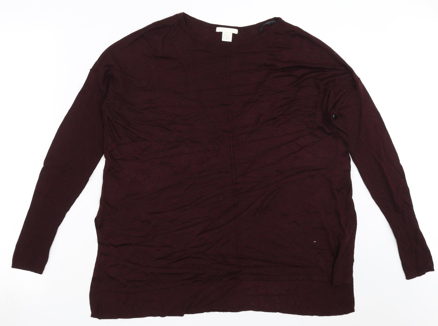 Womens UK Size XS H&M Purple Pullover Jumper
