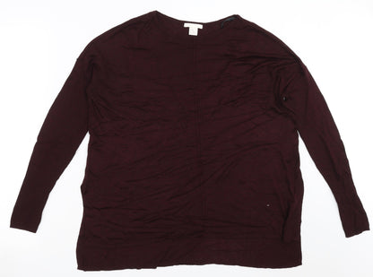 Womens UK Size XS H&M Purple Pullover Jumper