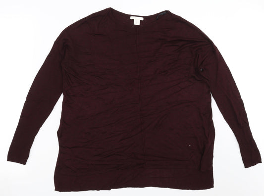 Womens UK Size XS H&M Purple Pullover Jumper