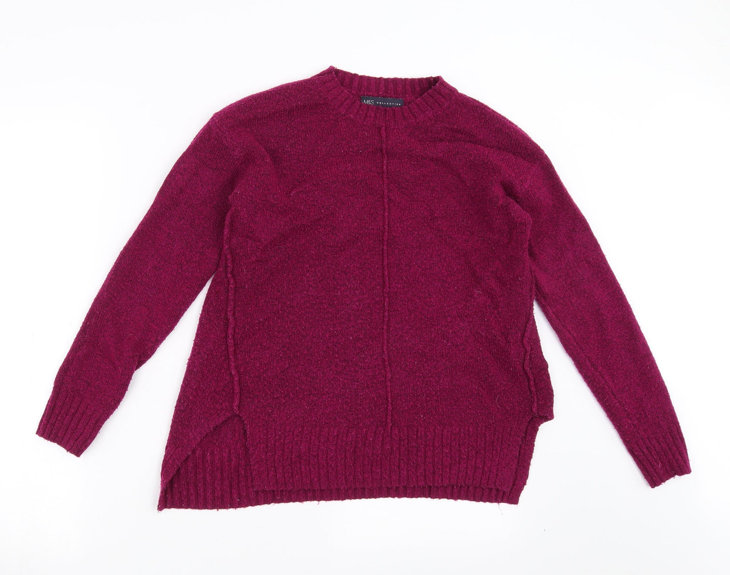 Womens UK Size S Marks and Spencer Purple Pullover Jumper