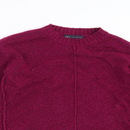 Womens UK Size S Marks and Spencer Purple Pullover Jumper