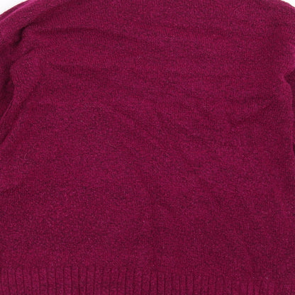 Womens UK Size S Marks and Spencer Purple Pullover Jumper