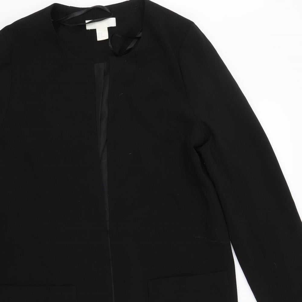 H&M Womens Black   Jacket Suit Jacket Size 10  - Formal Coat
