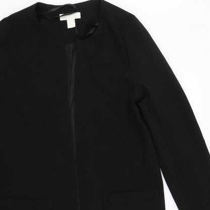 H&M Womens Black   Jacket Suit Jacket Size 10  - Formal Coat