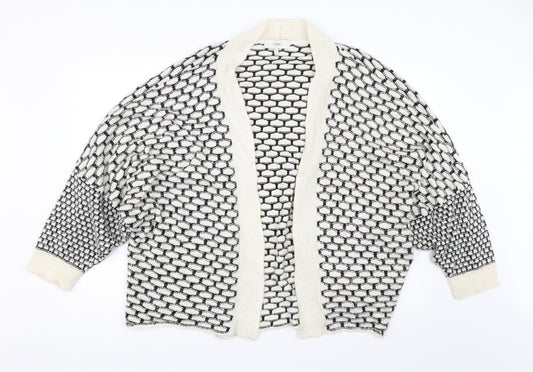Womens UK Size XL NEXT White Cardigan Jumper
