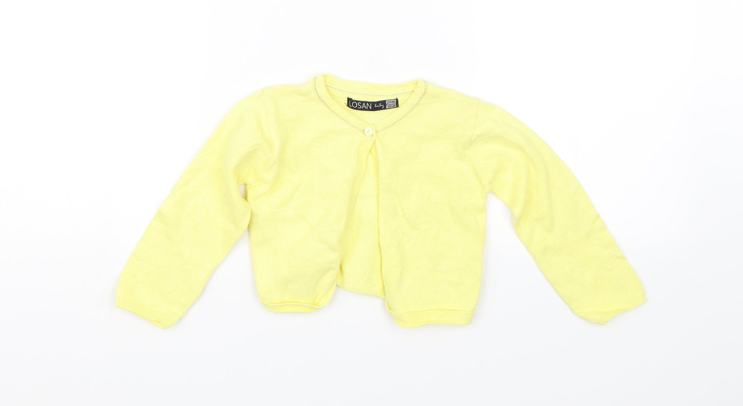 Losan Baby Baby Yellow   Cardigan Jumper Size 24 Months