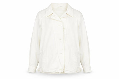 Four Seasons of London Womens White   Basic Button-Up Size 14  - Chef unifrom