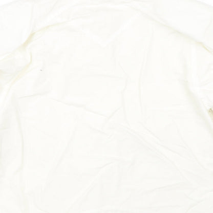 Four Seasons of London Womens White   Basic Button-Up Size 14  - Chef unifrom