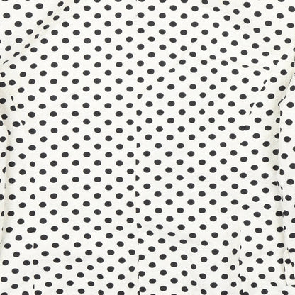Rasler Womens Black Polka Dot  Jacket Suit Jacket Size 40
