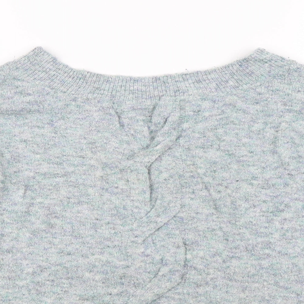 Womens UK Size 12 M&S Blue Pullover Jumper