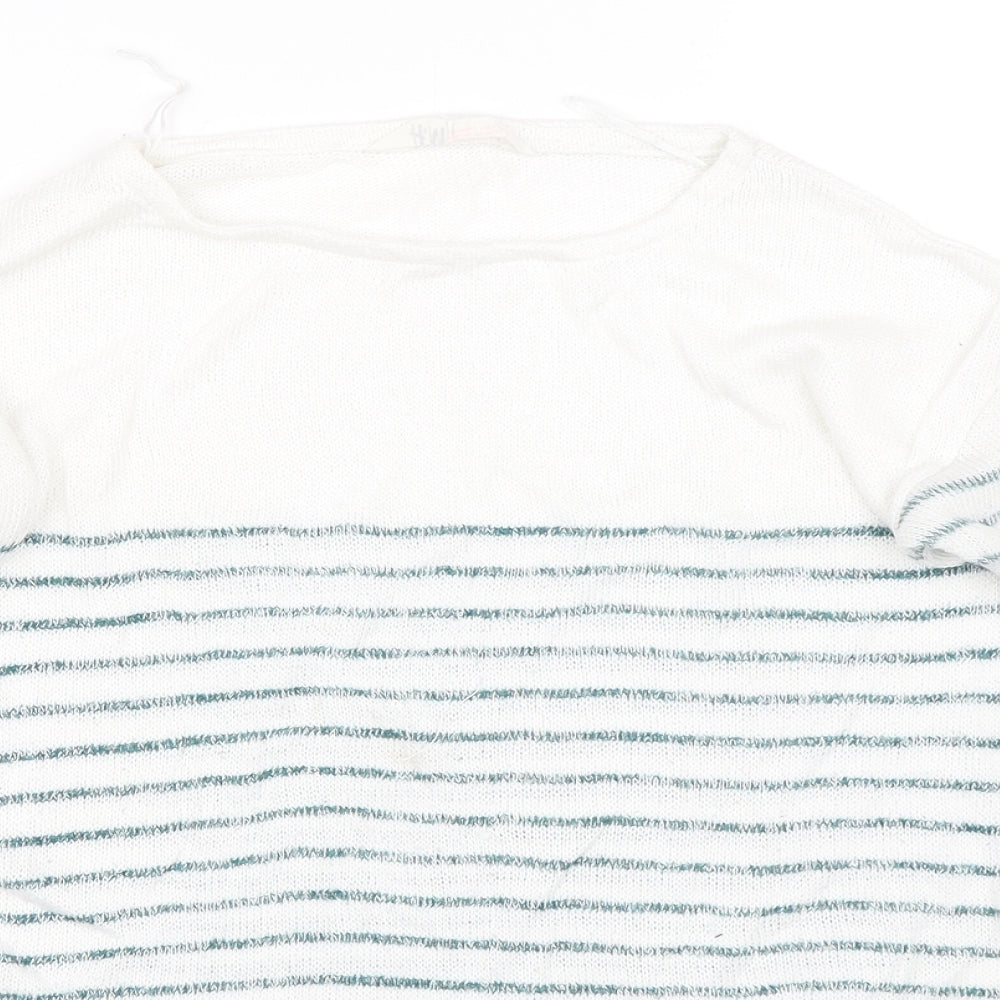 H&M Girls Blue Striped  Pullover Jumper Size 10-11 Years
