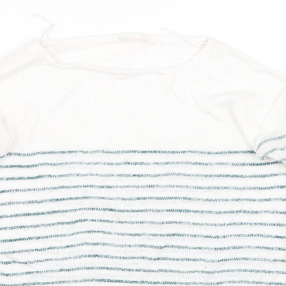 H&M Girls Blue Striped  Pullover Jumper Size 10-11 Years