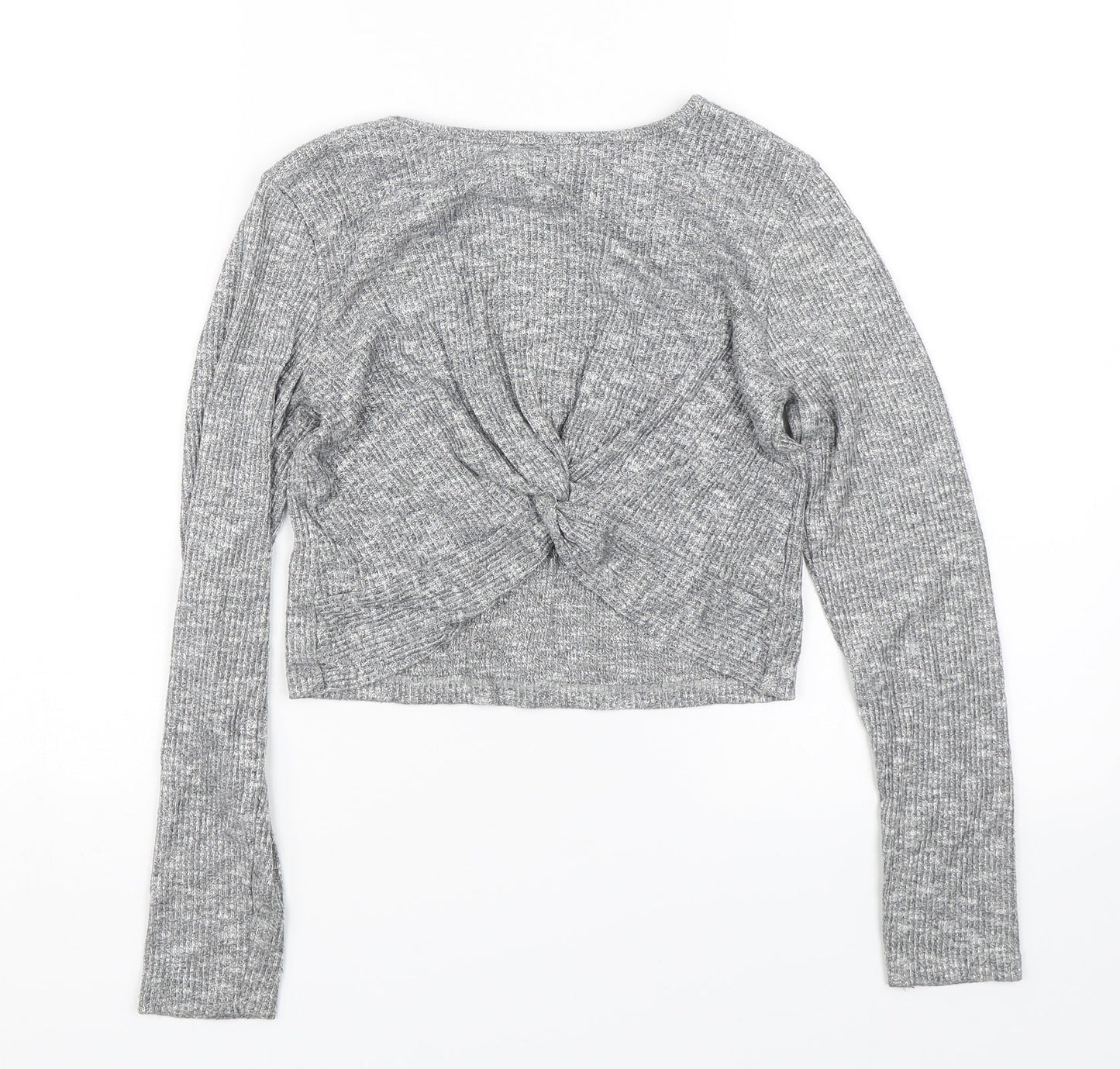 TU Girls Grey   Cropped T-Shirt Size 11 Years