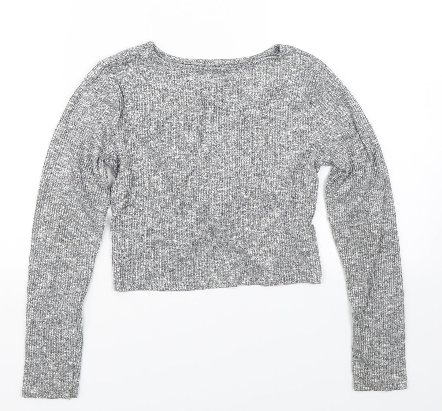 TU Girls Grey   Cropped T-Shirt Size 11 Years