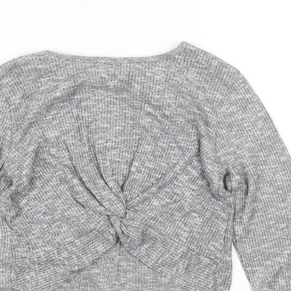 TU Girls Grey   Cropped T-Shirt Size 11 Years