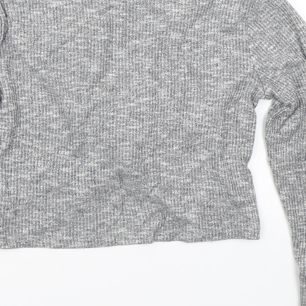 TU Girls Grey   Cropped T-Shirt Size 11 Years