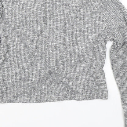 TU Girls Grey   Cropped T-Shirt Size 11 Years