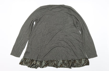 Womens UK Size One Size Blue Vanilla Grey Pullover Jumper
