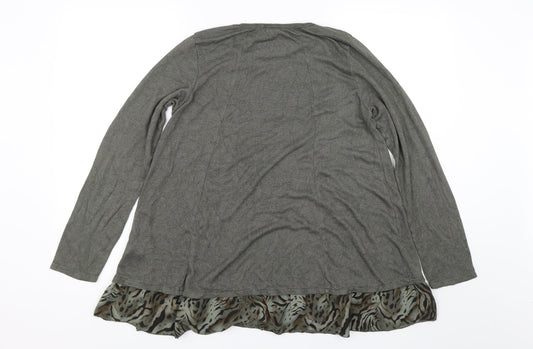 Womens UK Size One Size Blue Vanilla Grey Pullover Jumper