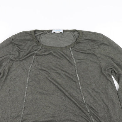 Womens UK Size One Size Blue Vanilla Grey Pullover Jumper