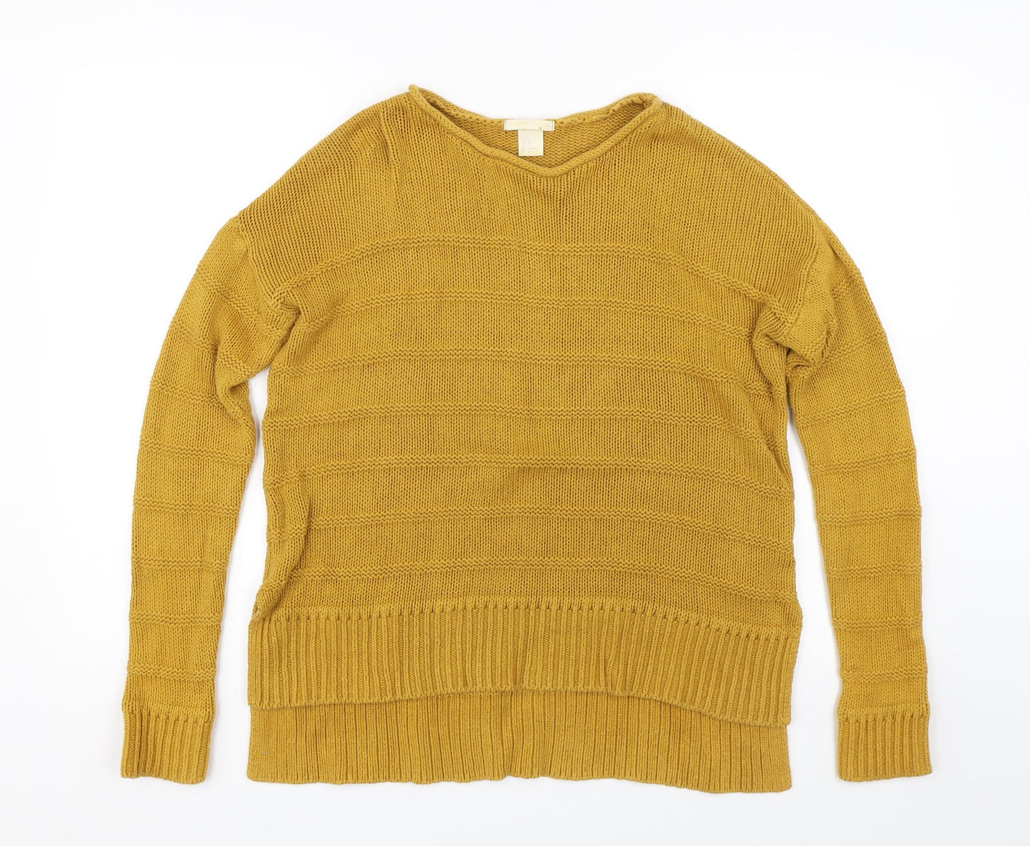 Womens UK Size XS H&M Yellow Pullover Jumper