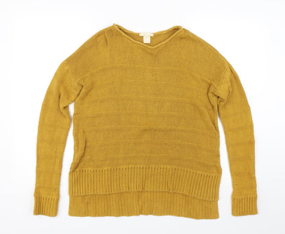 Womens UK Size XS H&M Yellow Pullover Jumper