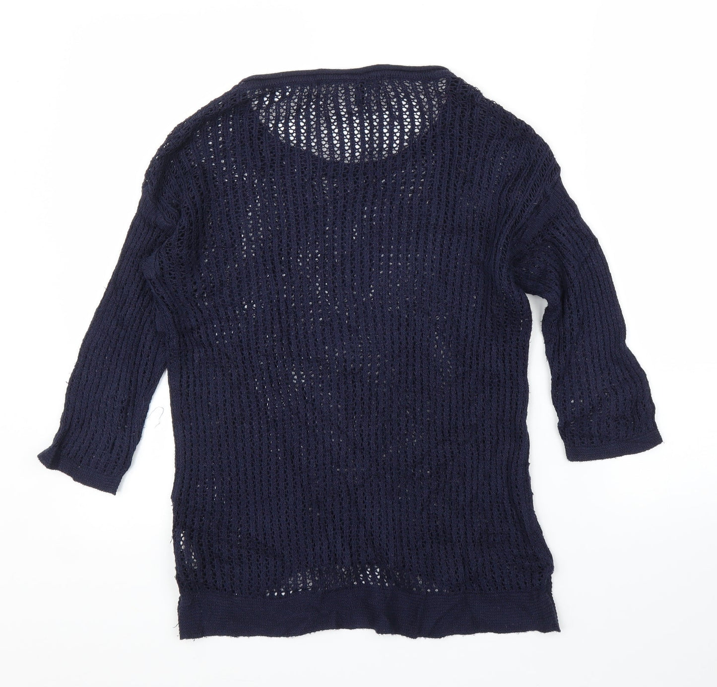 Womens UK Size S Stile Benetton Blue Pullover Jumper