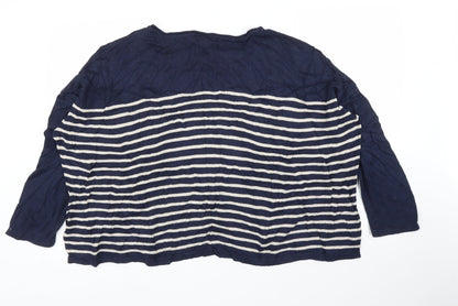 Womens UK Size M H&M Blue Pullover Jumper