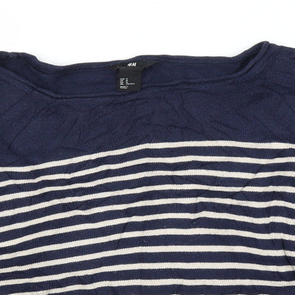 Womens UK Size M H&M Blue Pullover Jumper