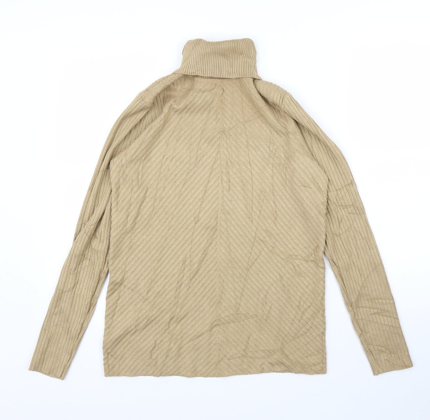 Womens UK Size M Preworn Beige Pullover Jumper