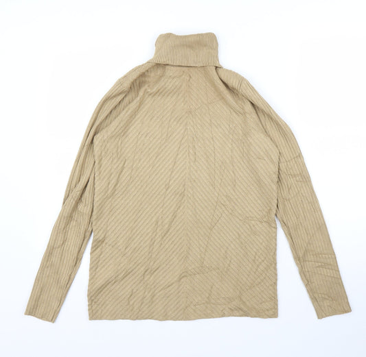 Womens UK Size M Preworn Beige Pullover Jumper