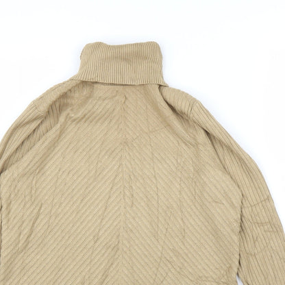 Womens UK Size M Preworn Beige Pullover Jumper